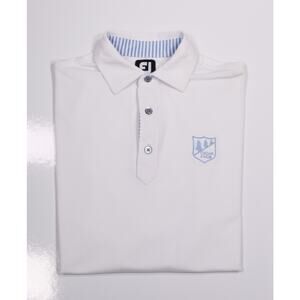 Footjoy x Cedar Knob Golf Course White Performance Golf Polo Shirt Men's Medium